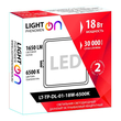 Светильник LightPhenomenON Downlight LT-TP-DL-01-18W-6500K встраиваемый квадратный 170х170 LED - Светильники - Светильники DOWNLIGHT - Магазин сварочных аппаратов, сварочных инверторов, мотопомп, двигателей для мотоблоков ПроЭлектроТок